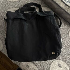 Black Lululemon bag with strap